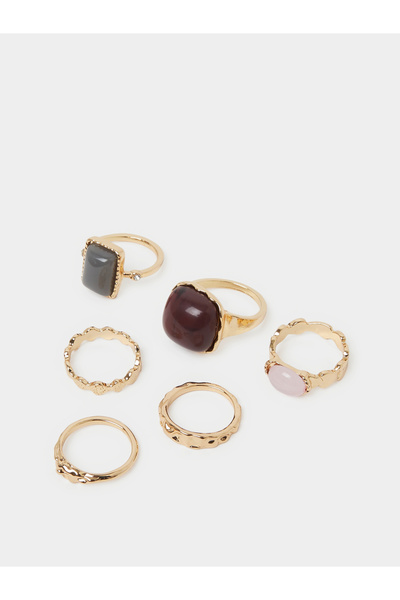 Styli Set of 6 - Stone Detail Rings