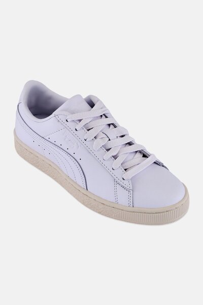Puma Kids Boy Basket Classic 75Y Lace Outdoor Shoes, White