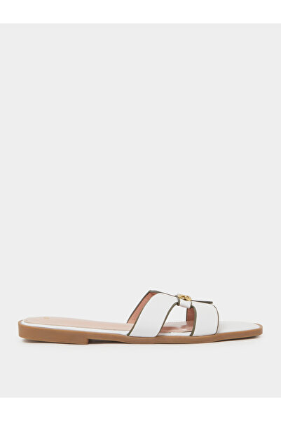 Styli Cut-Out Strap Flat Sandals