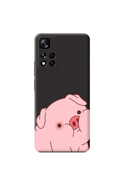 Other Xiaomi Redmi Note 11 Pro 5G Piggy 1 Black Colored Silicone TPU Θήκη