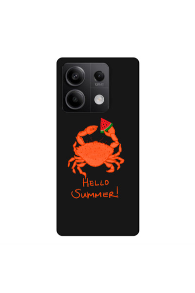 Other Xiaomi Redmi Note 13Pro 5G Hello Summer! Black Colored Silicone TPU Θήκη
