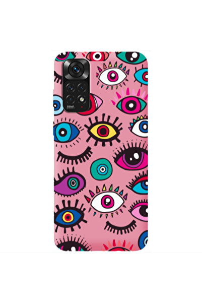 Other Xiaomi Redmi Note 11 4G Multiple eyes Pink Colored Silicone TPU Θήκη