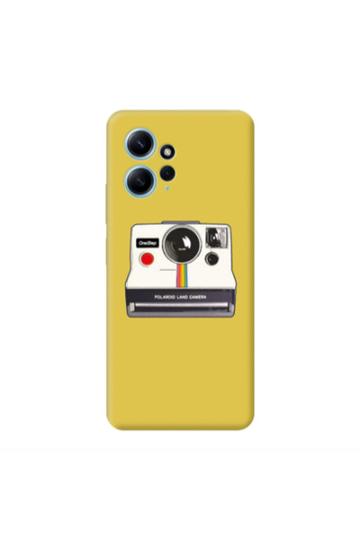 Other Xiaomi Redmi Note 12 4G Polaroid land camera Yellow Colored Silicone TP...