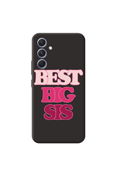 Other Samsung A56 Best Big Sis Black Colored Silicone TPU Θήκη