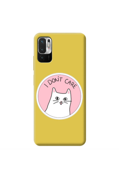 Other Xiaomi Redmi Note 10 Pro 5G I dont Care Yellow Colored Silicone TPU Θήκη