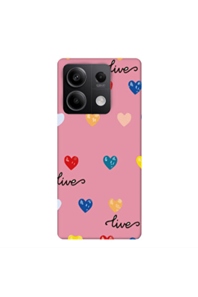 Other Xiaomi Redmi Note 13Pro 5G Heart Lives Pink Colored Silicone TPU Θήκη