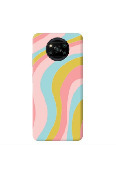 Other Xiaomi Poco X3 /X3 Pro Colored lines Yellow Colored Silicone TPU Θήκη
