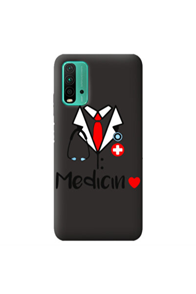 Other Xiaomi Poco M3 Medicin Black Colored Silicone TPU Θήκη