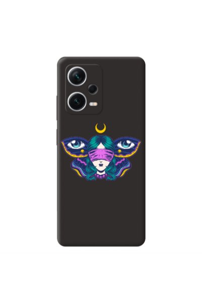 Other Xiaomi Poco X5 Eye in my ear Black Colored Silicone TPU Θήκη
