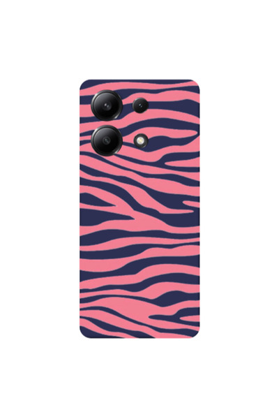 Other Xiaomi Redmi Note 13 4G Pink Zebra Dark blue Colored Silicone TPU Θήκη