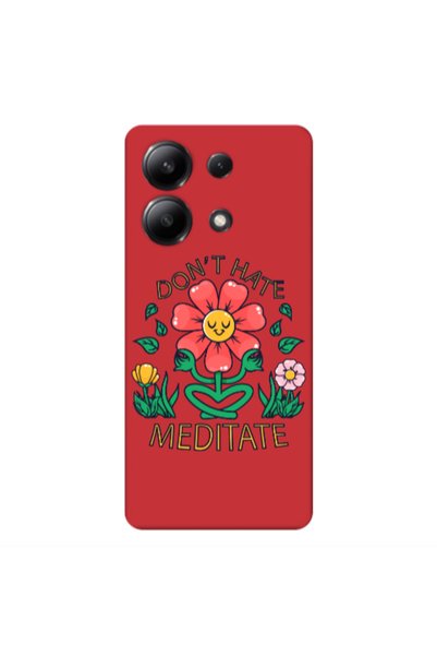 Other Xiaomi Redmi Note 13 4G Meditate Red Colored Silicone TPU Θήκη
