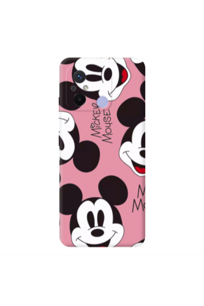 Other Xiaomi Redmi 12C Mickey Mouse Pink Colored Silicone TPU Θήκη