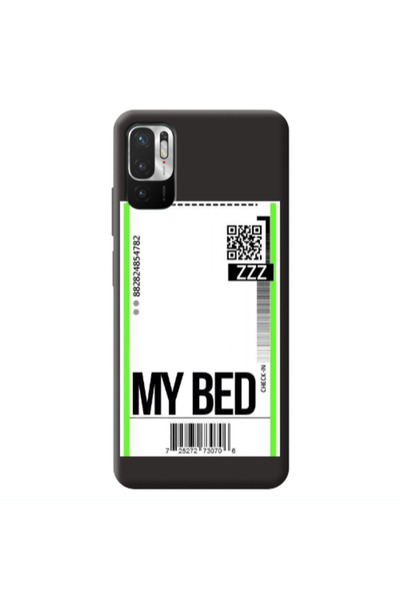Other Xiaomi Redmi Note 10 Pro 5G My Bed ZZZ Black Colored Silicone TPU Θήκη