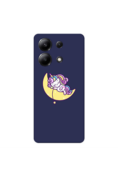 Other Xiaomi Redmi Note 13 4G Sleeping horse Dark blue Colored Silicone TPU Θήκη