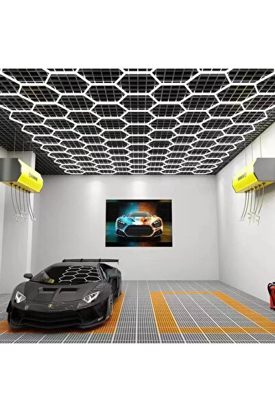 HEXAGON LED Kit Style Μεγάλο Επαγγελματικό Φωτιστικό Οροφής Mε 33 Κυψελες 975...