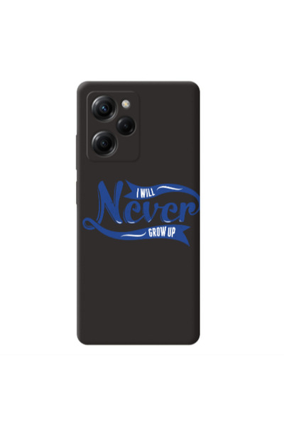 Other Xiaomi Poco X5 Pro I Will Never Grow Up Black Colored Silicone TPU Θήκη