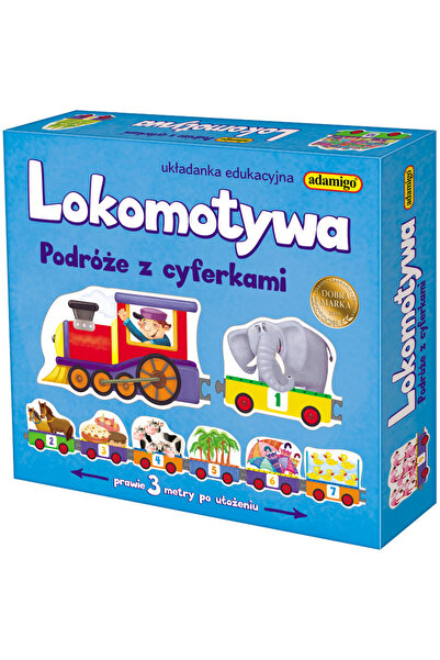Adamigo Joc Puzzle educativ Locomotiva, 21 piese