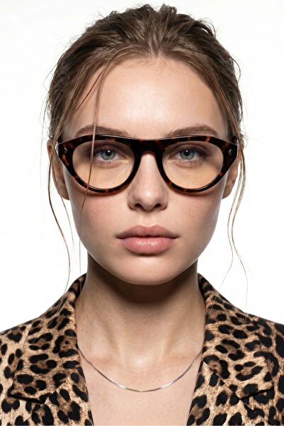 Bilge Karga Marbling Leopard Blue Light Protective Glasses