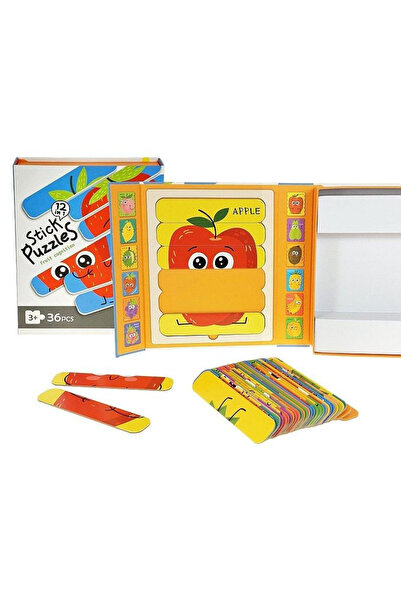 adar Puzzle cu fructe, 36 de piese, în cutie