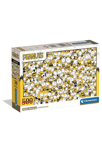 CLEMENTONI Puzzle 500 piese - Impossible Peanuts Compact (35806)
