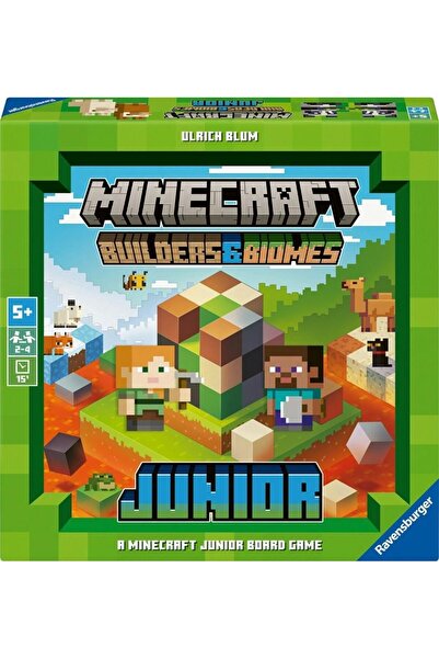 RAVENSBURGER Joc de societate Minecraft: Builders and Biomes Junior, 5 ani+, ...