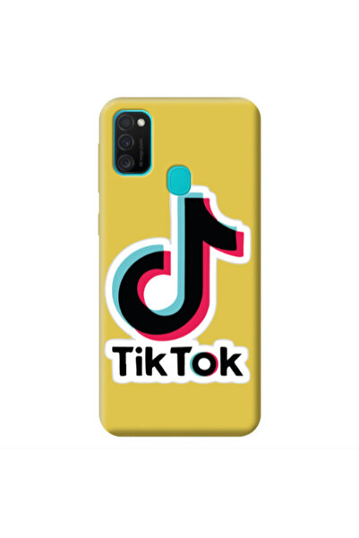 Other Samsung M21 Tik Tok Yellow Colored Silicone TPU Θήκη