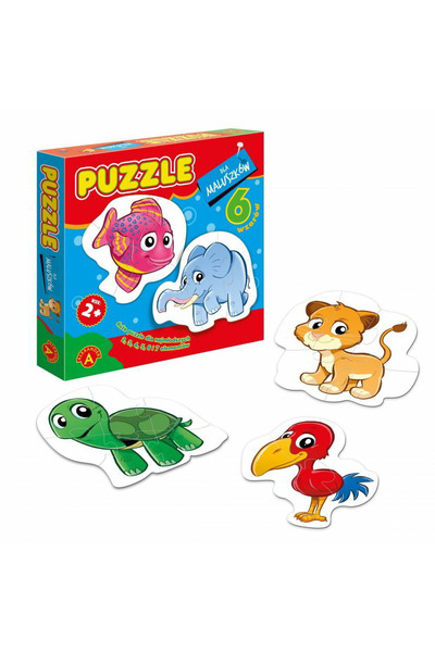 ALEXANDER Puzzle 6 în 1 pentru copii Animale la Zoo, Alexander, 2-7 piese
