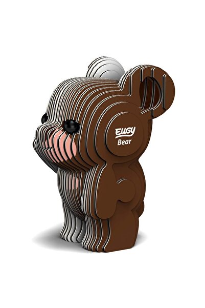 Eugy Puzzle 3D, Eugy, Urs, Karton, Set 6 piese