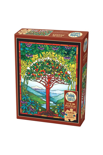 Cobble Hill Puzzle Vitraliu Arborele Vietii, piese mari, poster inclus, multi...