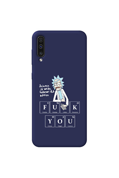 Other Samsung A70 Rick Scince is wise Dark blue Colored Silicone TPU Θήκη