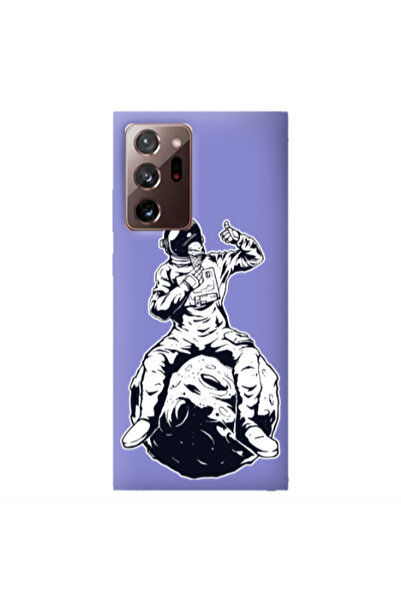 Other Samsung Note 20 Plus ice cream in space Purple Colored Silicone TPU Θήκη