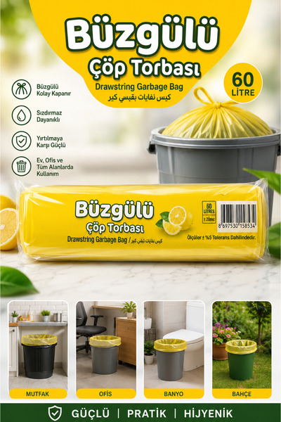 kumkumticaret Drawstring Trash Bag