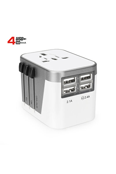 HXD Zoomlion New USB Power Travel Mobile Adapter US EU Plug Multifunctional U...