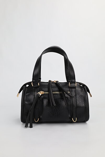 NOTHING Women's Black Midi Size Crossbody Hand and Shoulder Bag with Pockets ...