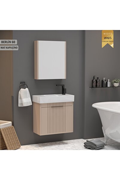 Wons Bathroom Berlin 60 cm Kapuçino Banyo Dolabı