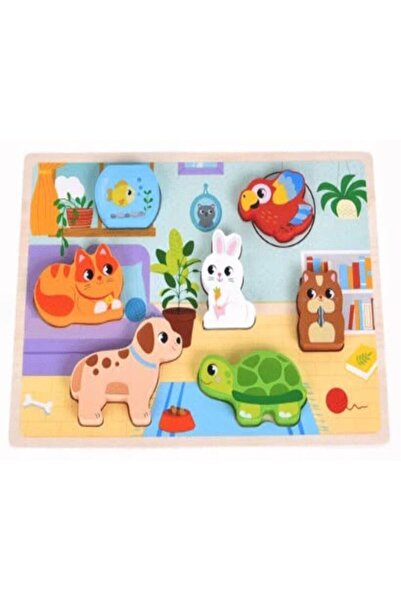 Mini Matters 3D Ahşap Puzzle Evcil Hayvan