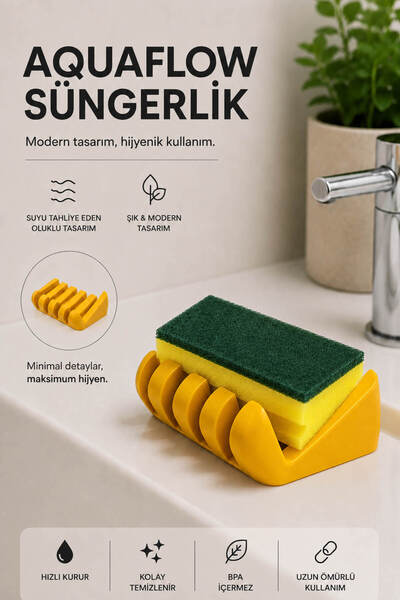 expres hediye Dish Sponge Stand – Quick-Drying Sponge Holder