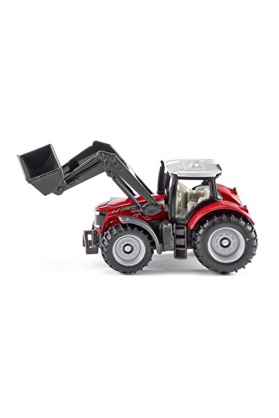 Siku Macheta Tractor Massey-Ferguson cu incarcator frontal, Siku, Scara 1:87
