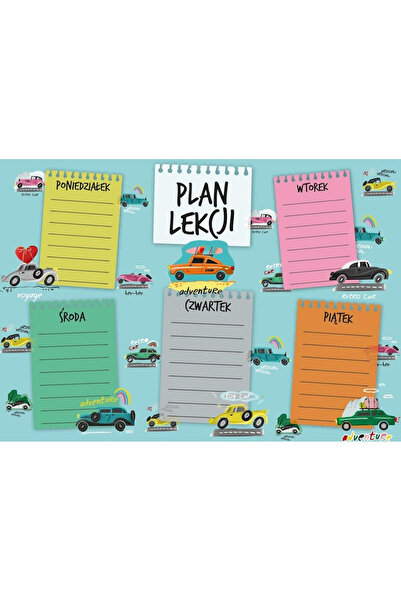 OEM Plan de lectură A5 "Mașini" cu tabla inmultirii Henry