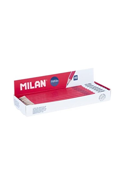 OEM Creion grafic MILAN Nata 624, HB, grafit 2,2 mm, cu corp patrat, Rosu