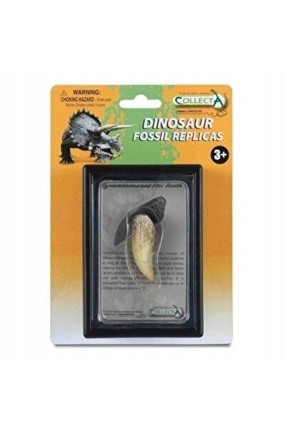 OEM Figurina dinte Tyrannosaurus Rex, Collecta, Plastic, 3 ani, Alb/Maro