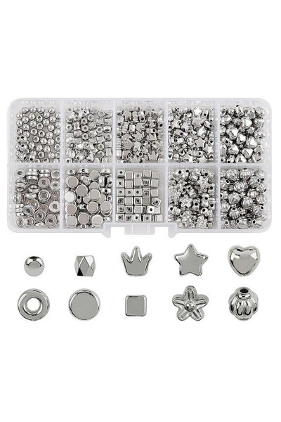 OEM Set margele pentru insirat ADAR, accesorii bijuterii DIY metalizate, in c...