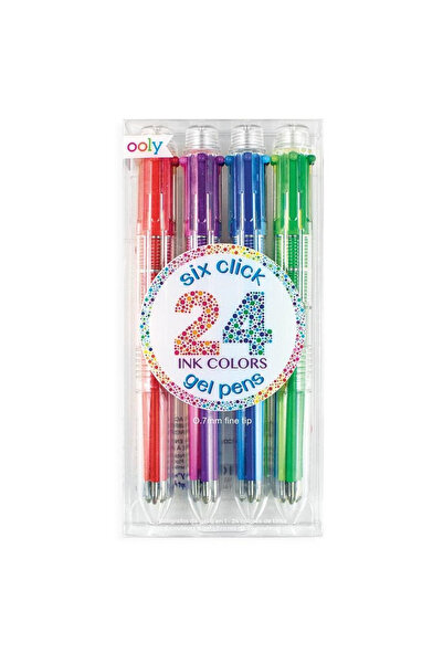 OEM Set 4 pixuri cu gel colorate 6 în 1, 24 culori