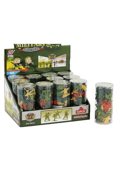 OEM Set figurine ADAR soldati in tub, din vinil, produs licentiat, pentru cop...
