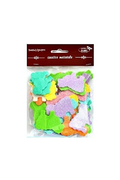 OEM Figurine din spuma Galeria Hobby, cu sclipici, Multicolor, 60 bucati