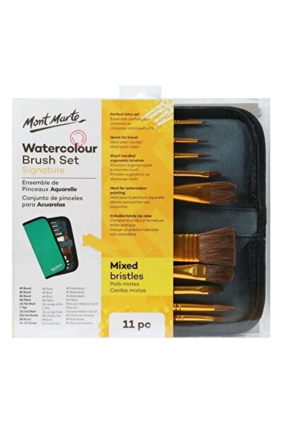 MC Micostore Pensula Mont Marte BMHS0032, varfuri diferite, pentru acuarele a...