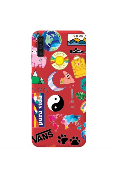 Other Samsung A70 Vans Red Colored Silicone TPU Θήκη
