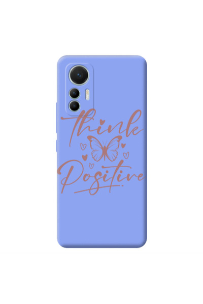 Other Xiaomi Mi 12 Lite Think Positive Light Purple Colored Silicone TPU Θήκη