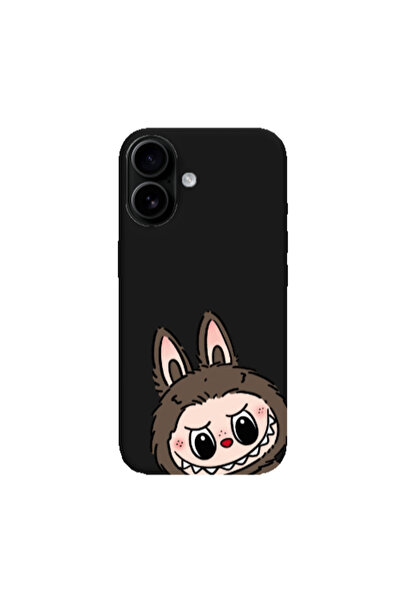 Other Apple Iphone 16 plus Labubu7 Black Colored Silicone TPU Θήκη