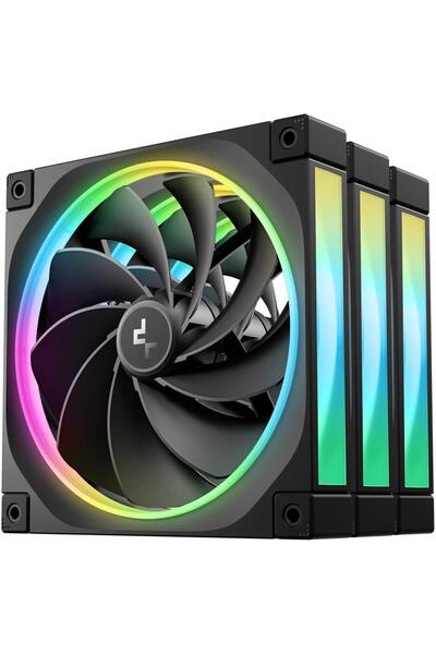 Deep Cool DeepCool R-FL14R-BKAPN3-G Ventilatoare ARGB PWM cu 4 pini, 140 mm, ...